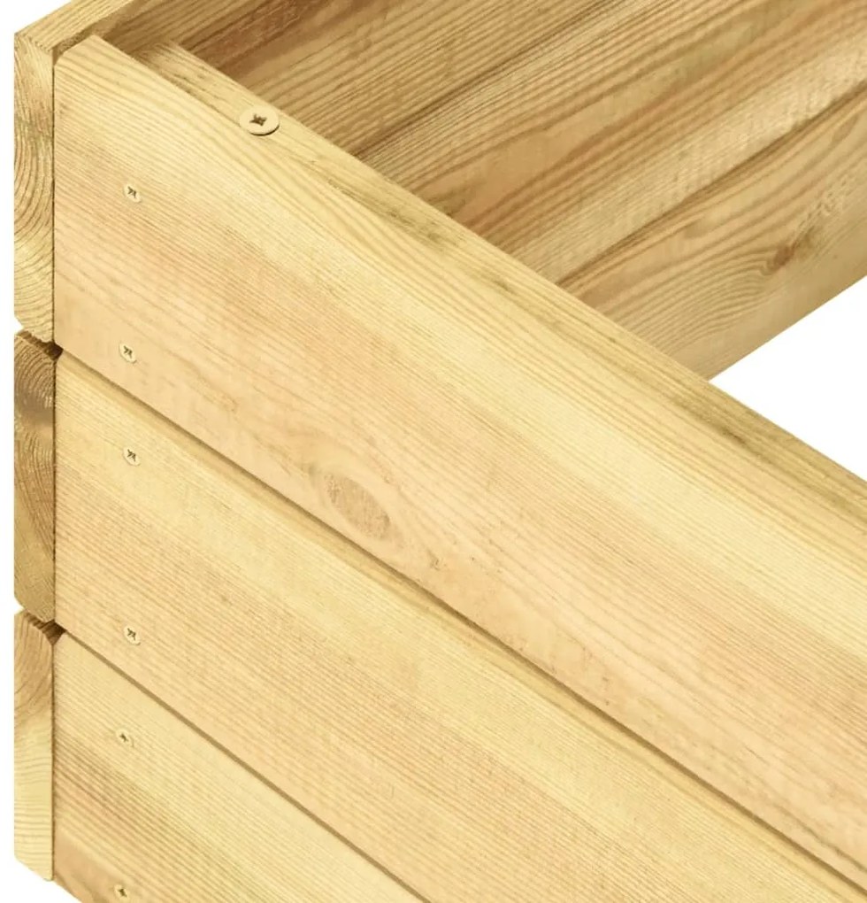 Espreguiçadeira com mesa madeira de pinho impregnada verde