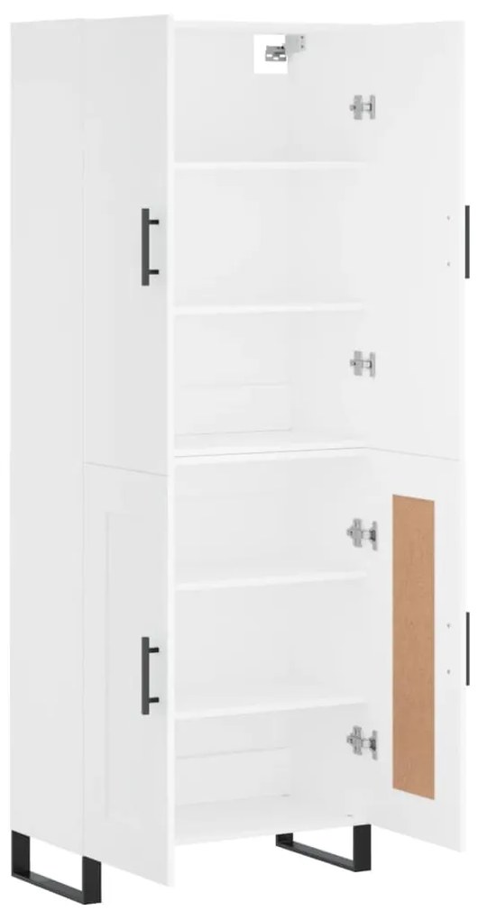 Armário alto 69,5x34x180 cm derivados de madeira branco