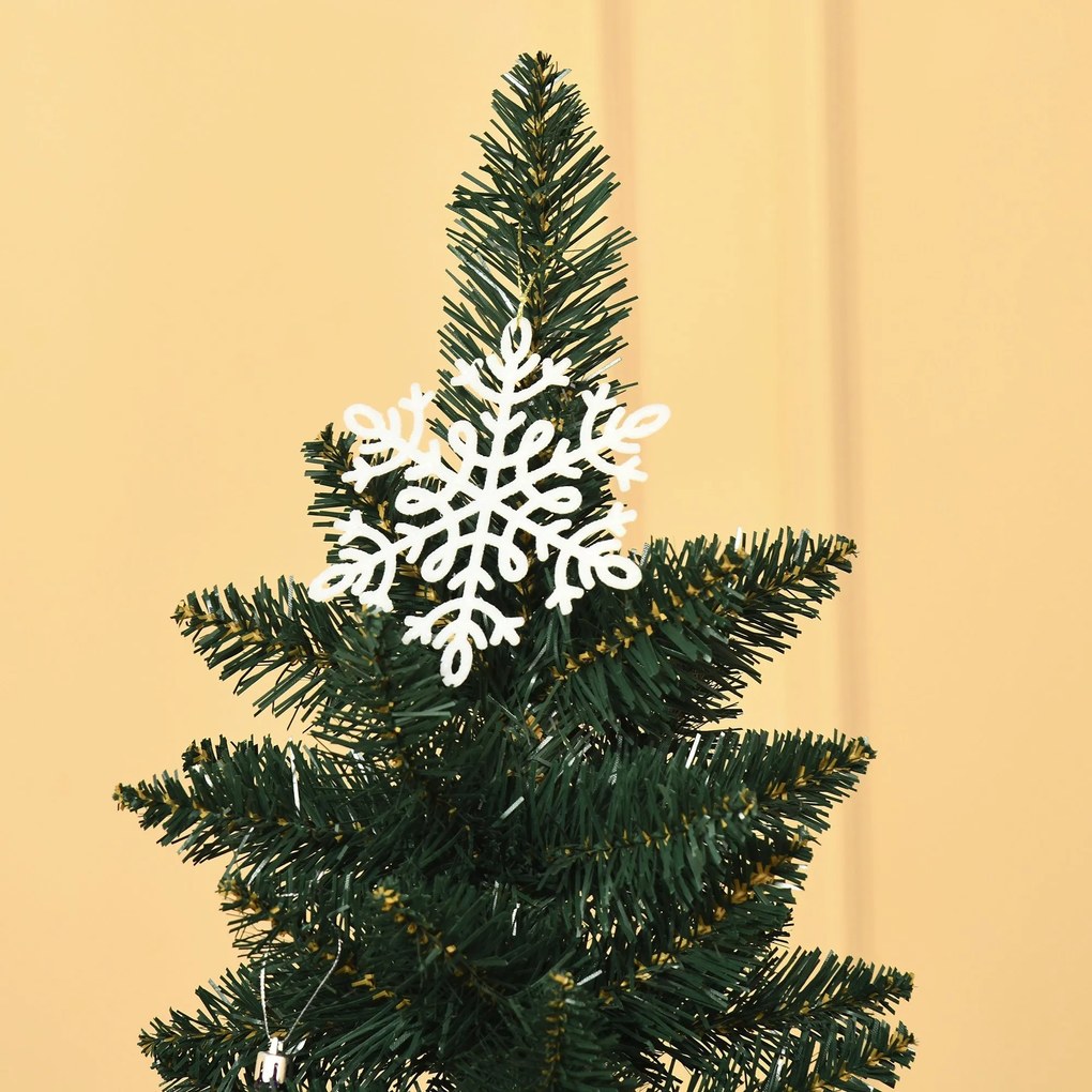 Árvore de Natal Artificial Altura 180cm com 380 Ramos de Folhas de PVC