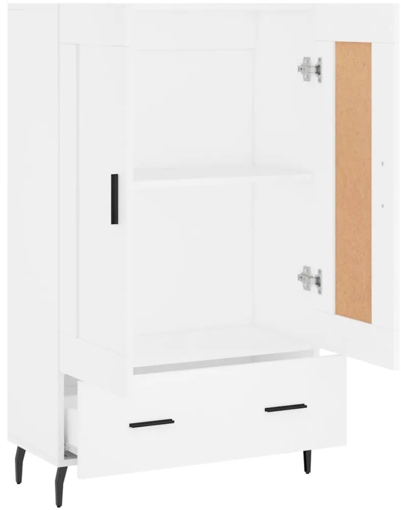 Aparador alto 69,5x31x115 cm derivados de madeira branco