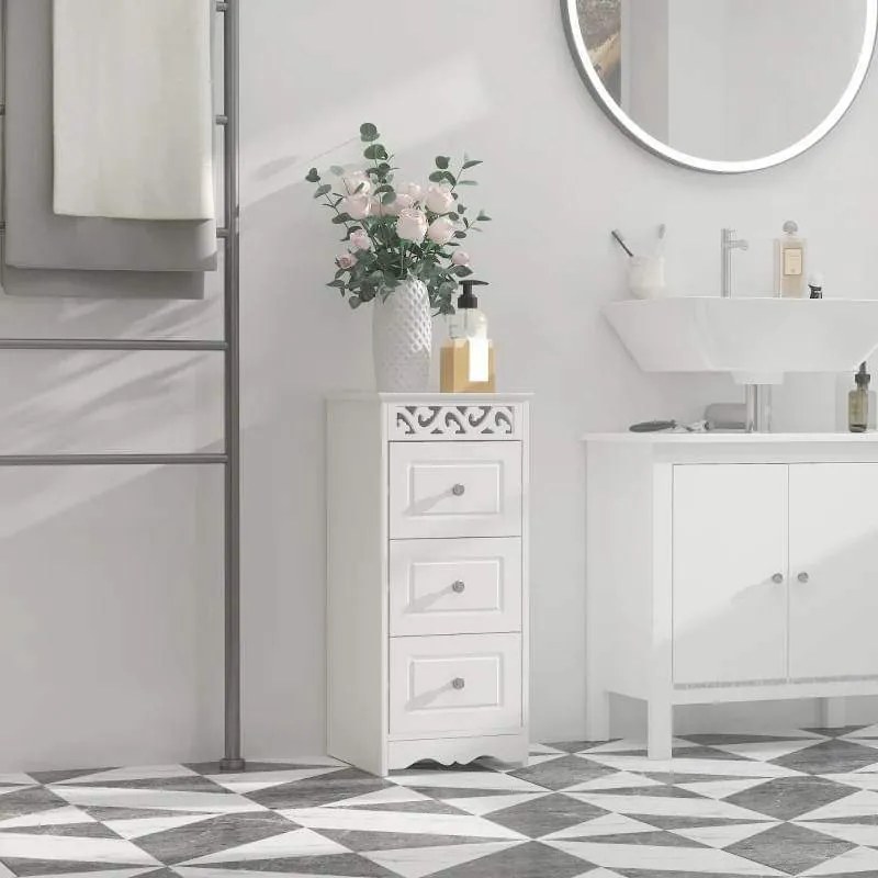 Armário Carol de 3 Gavetas - Design Contemporâneo