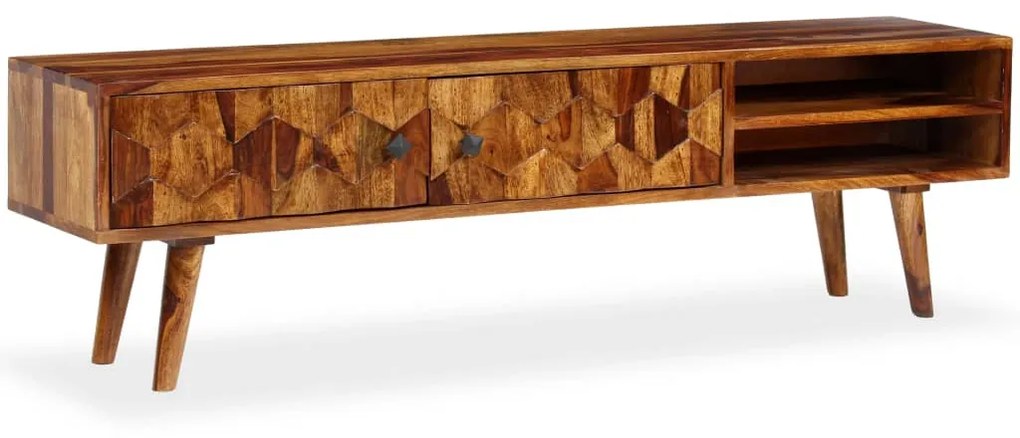 vidaXL Móvel de TV madeira acácia maciça 140x30x40 cm