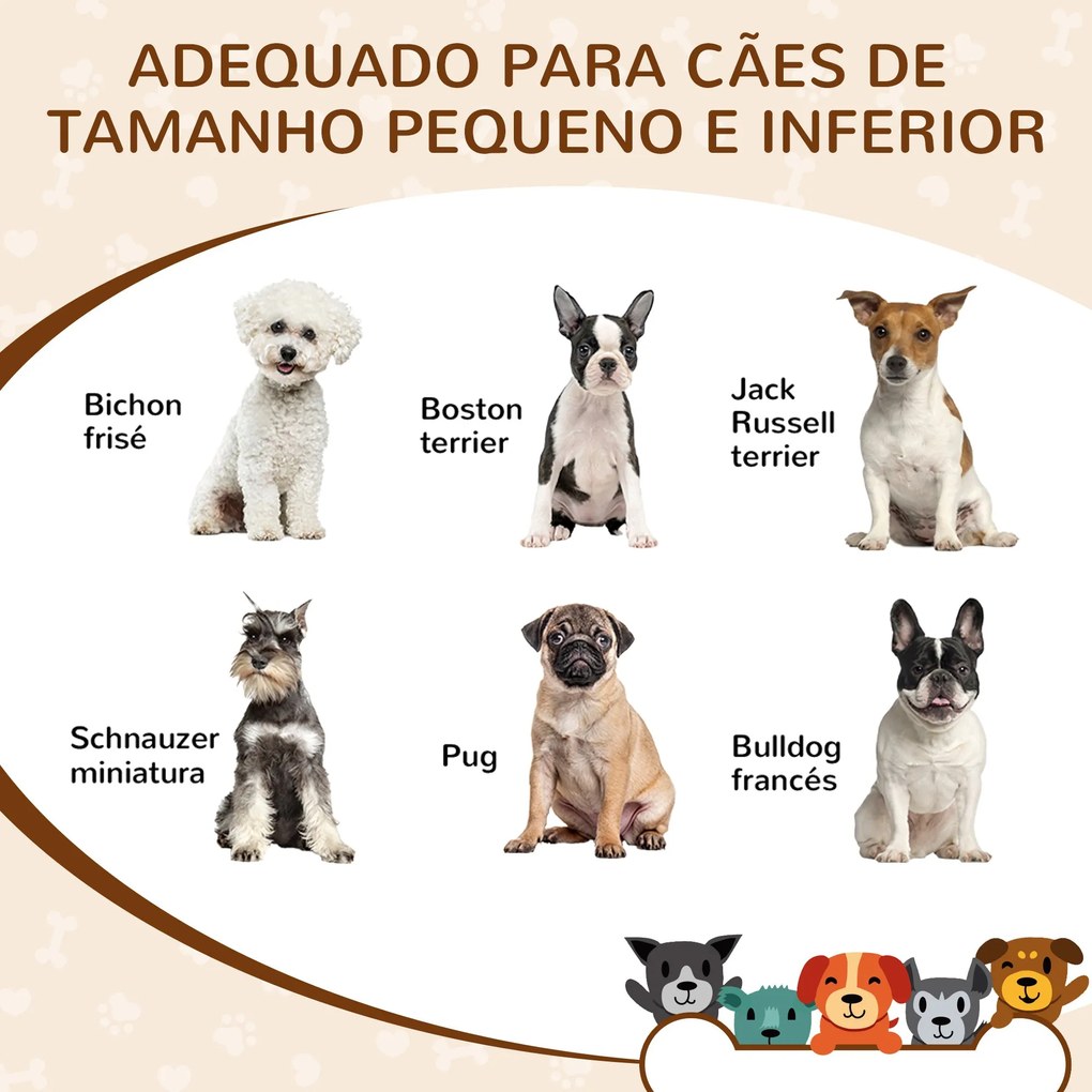 PawHut Casa de Madeira para Cães Pequenos Casa para Animais de Estimaç