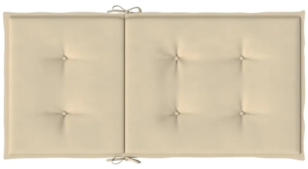Almofadões lombares p/ cadeiras de jardim 2pcs oxford bege