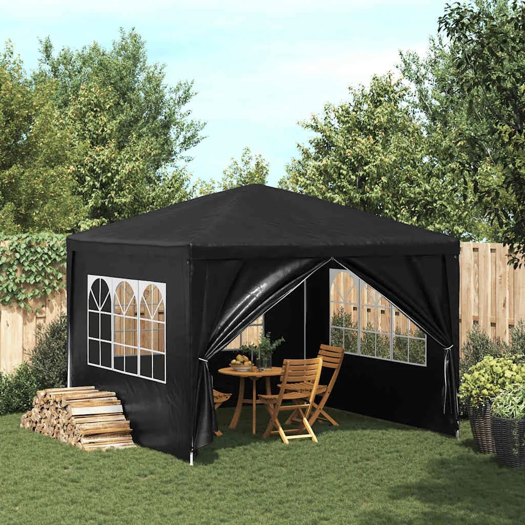 vidaXL Tenda para festas 3x3 m antracite