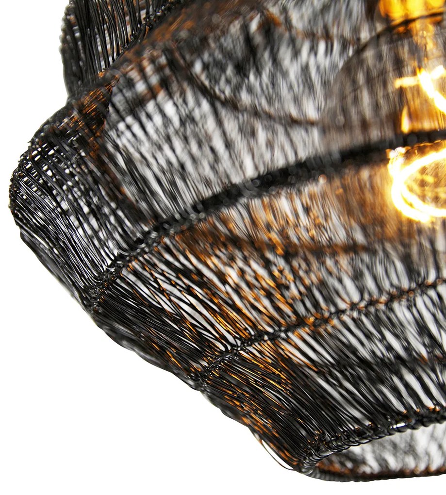 Candeeiro de teto oriental preto 25 cm - Vadi