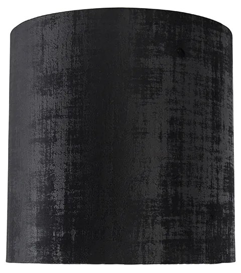 Abajur de veludo preto 25/25/25 Moderno