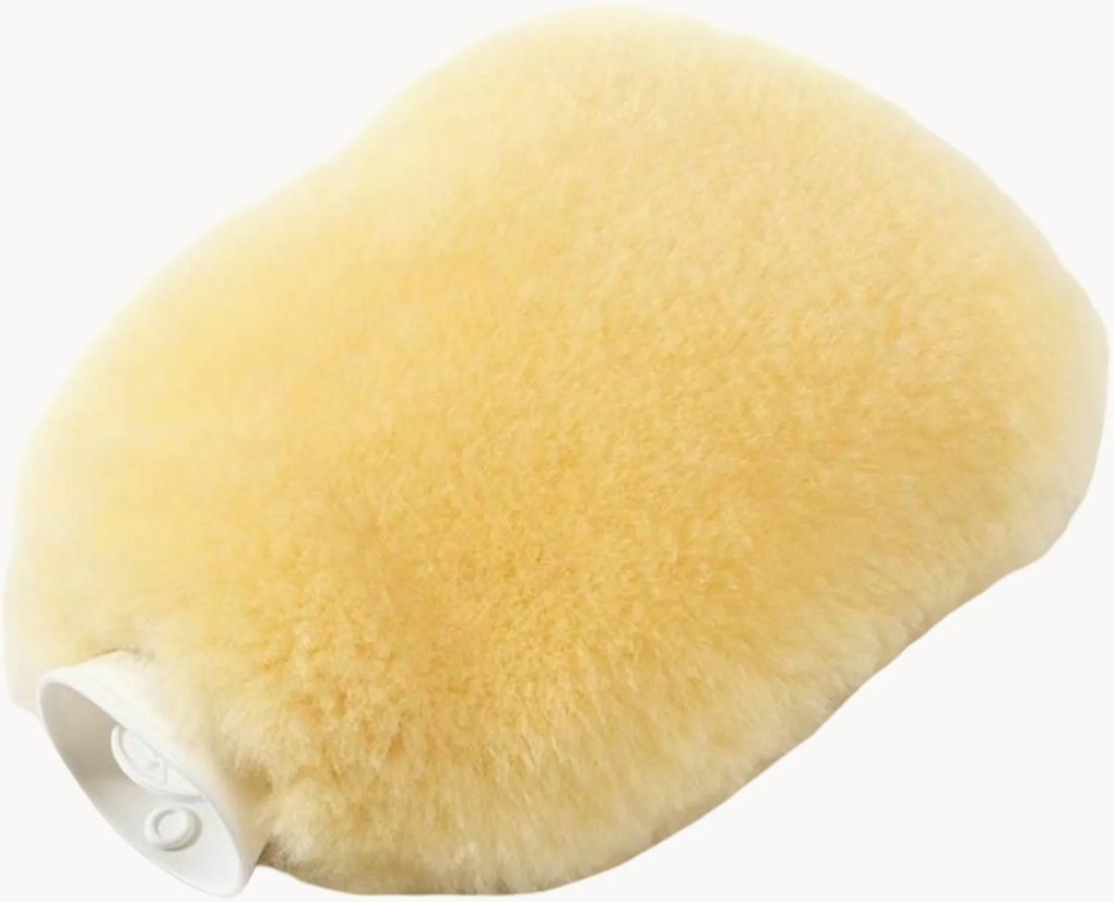 Botija de água quente em pele de cordeiro merino Lenny