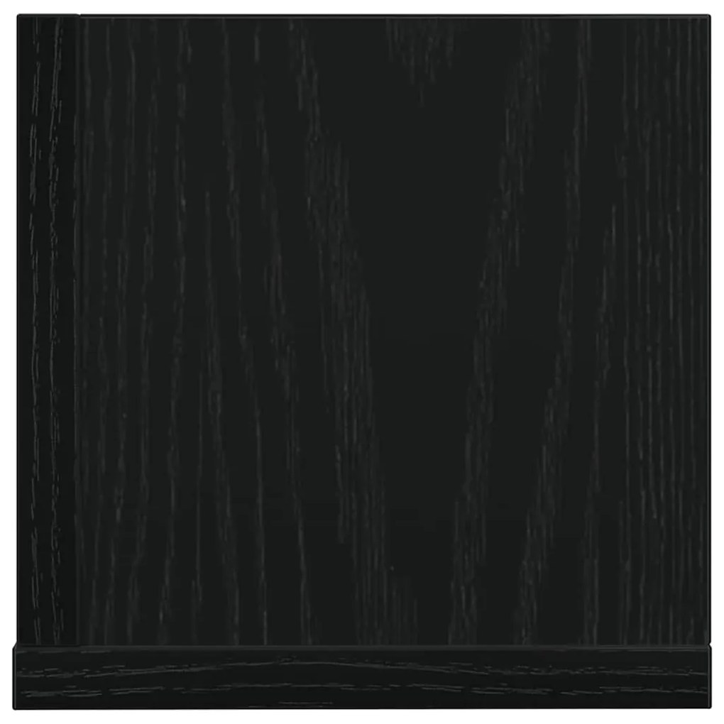 Prateleiras parede 2pcs 100x16,5x16,5cm derivados madeira preto