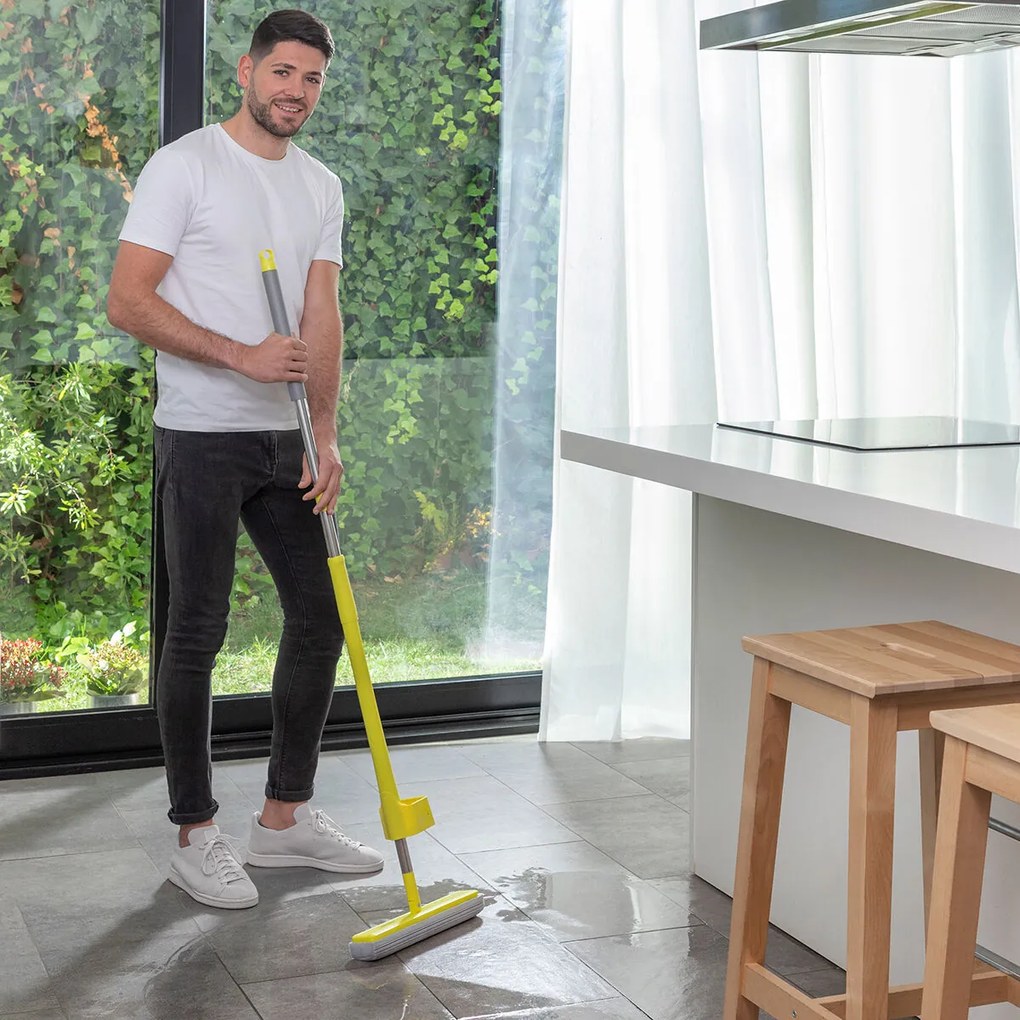 Mopa Esfregona com Esponja Autorreguladora 2 em 1 Wringop InnovaGoods