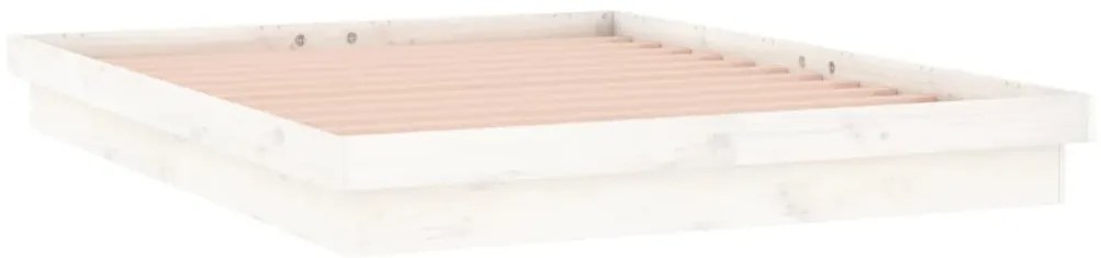 Estrutura cama king size c/ luzes LED 150x200cm madeira maciça