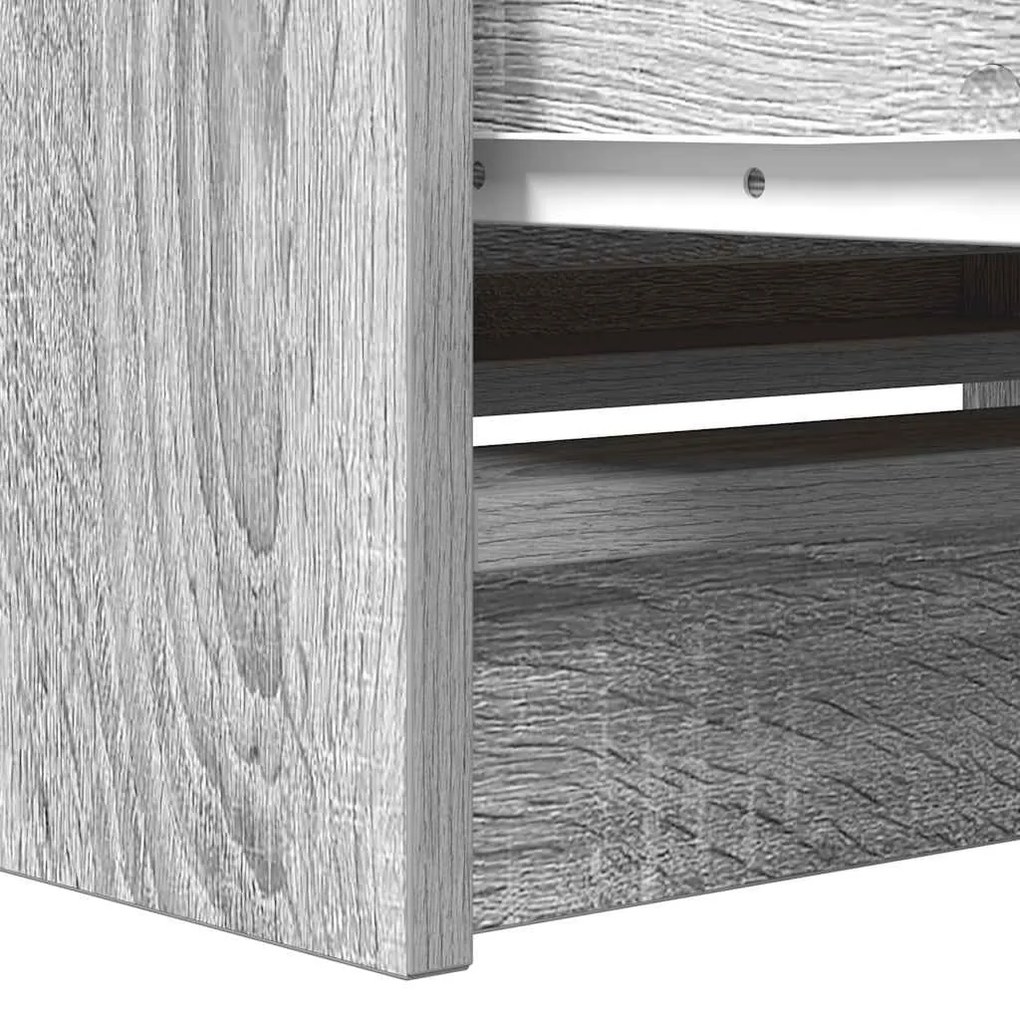 Móvel de TV 80x35x54 cm derivados de madeira cinzento sonoma