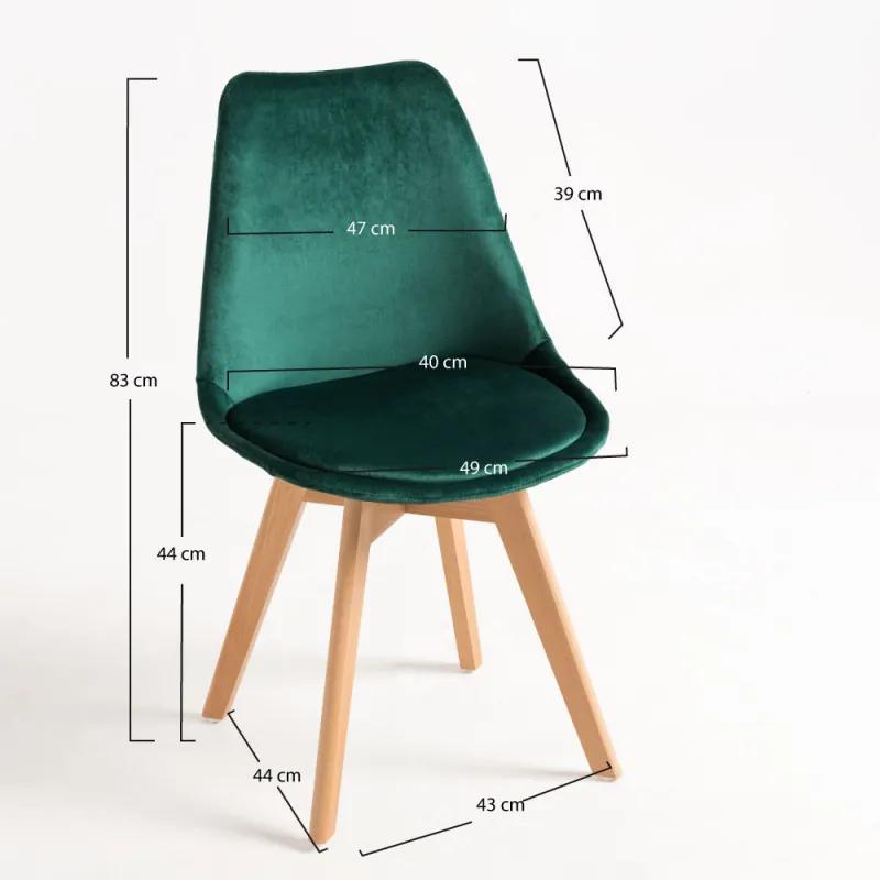 Cadeira Synk Veludo - Verde