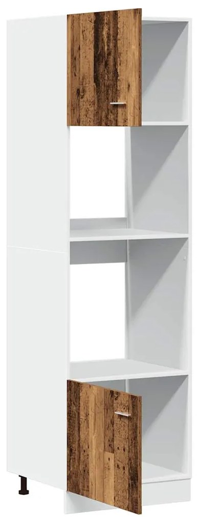 Armário micro-ondas “Lyon” 60x57x207cm madeira velha