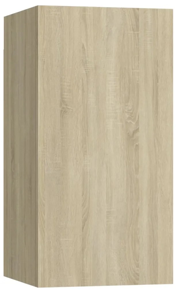 Móveis de TV 7 pcs 30,5x30x60 cm contraplacado carvalho sonoma