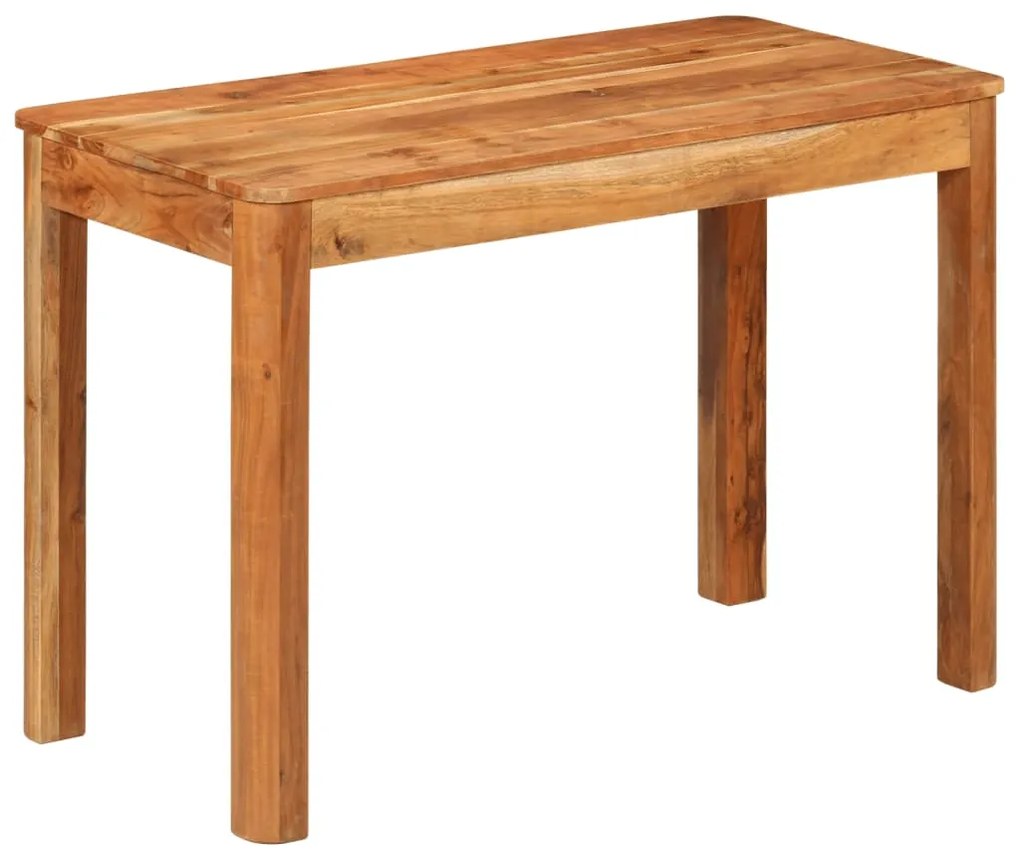 Mesa de jantar 110x55x76 cm madeira de acácia maciça