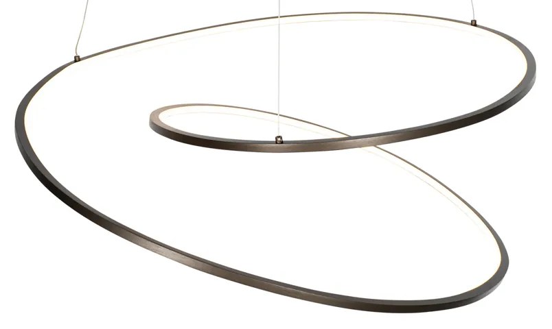 Candeeiro Pendente Design Bronze 72 cm com LED dimmer 3 níveis - Rowan Design