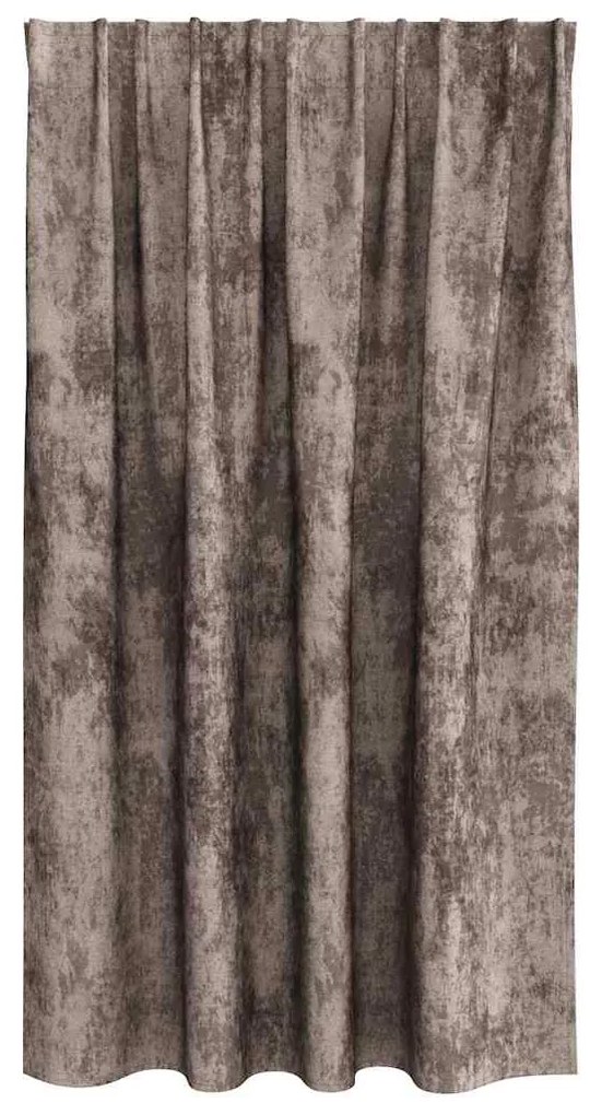 Cortinas de Veludo 2 peças com Ilhós Cappuccino 140x140 cm