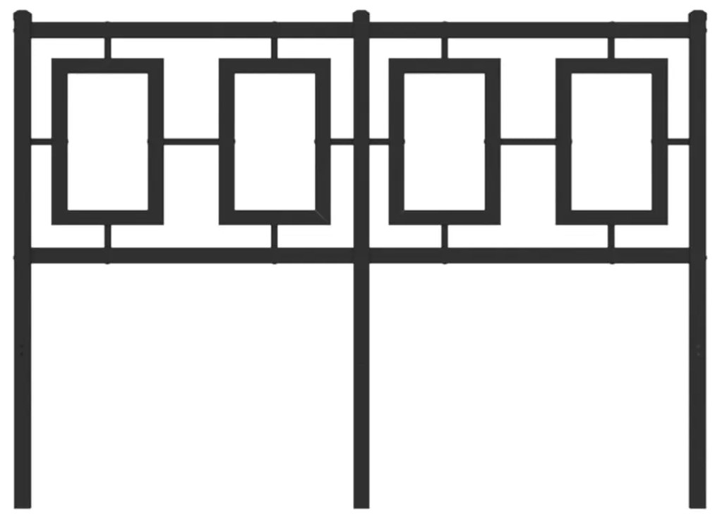 Cabeceira de cama 120 cm metal preto