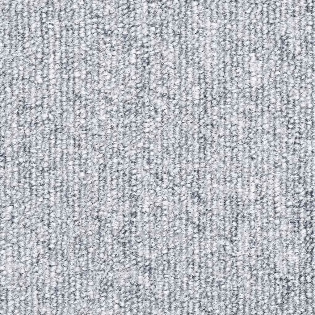 Tapetes de escada 30 pcs 56x17x3 cm cinzento-claro