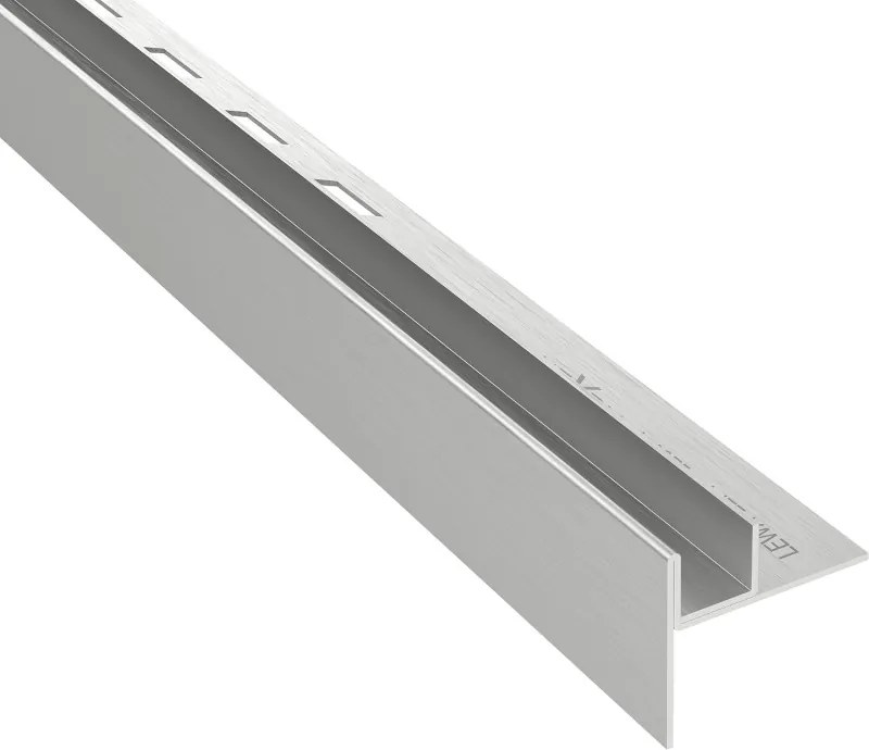 Mexen Line-B trilho de declive para vidro 120 cm esquerdo, inox - 181004120L