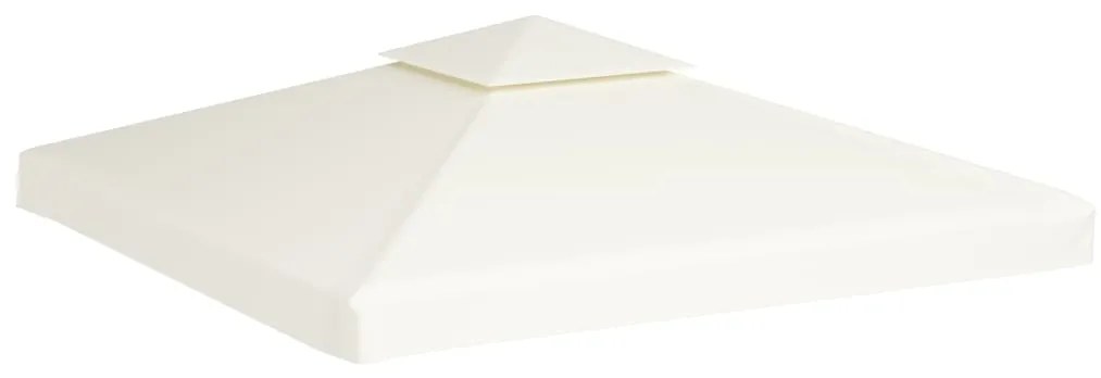 Cobertura de substituição p/ gazebo 310 g/m² branco nata 3x3 m