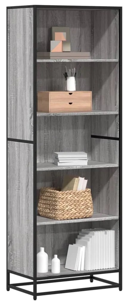 Estante 60x35x170,5 cm derivados de madeira cinzento sonoma