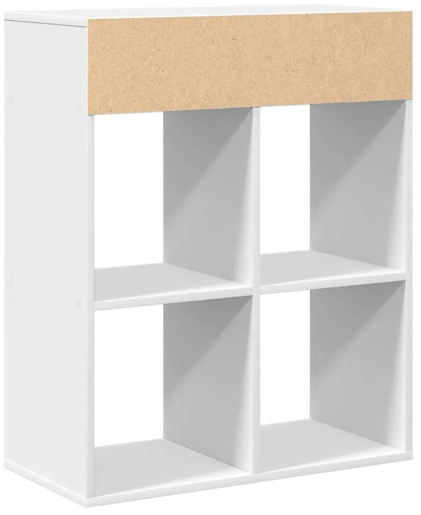 Estante branco 66x31x80 cm derivados de madeira