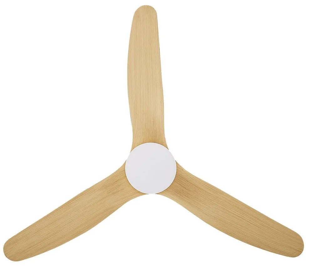Ventoinha de teto branca com luz LED ANDERSON Beliani