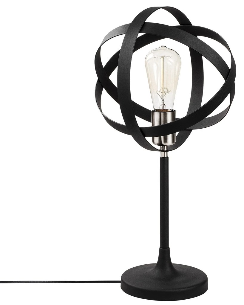 Candeeiro de Mesa Gezegen – Níquel Preto – Diâmetro 24 cm x Altura 50