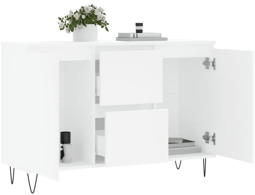 Aparador 104x35x70 cm derivados de madeira branco