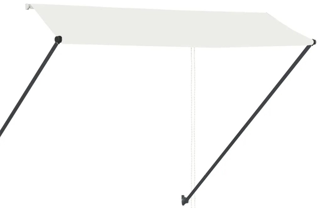 Toldo retrátil com LED 300x150 cm creme