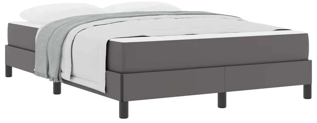 Cama Outros Cinzeto 140 x 200 cm Couro sintético