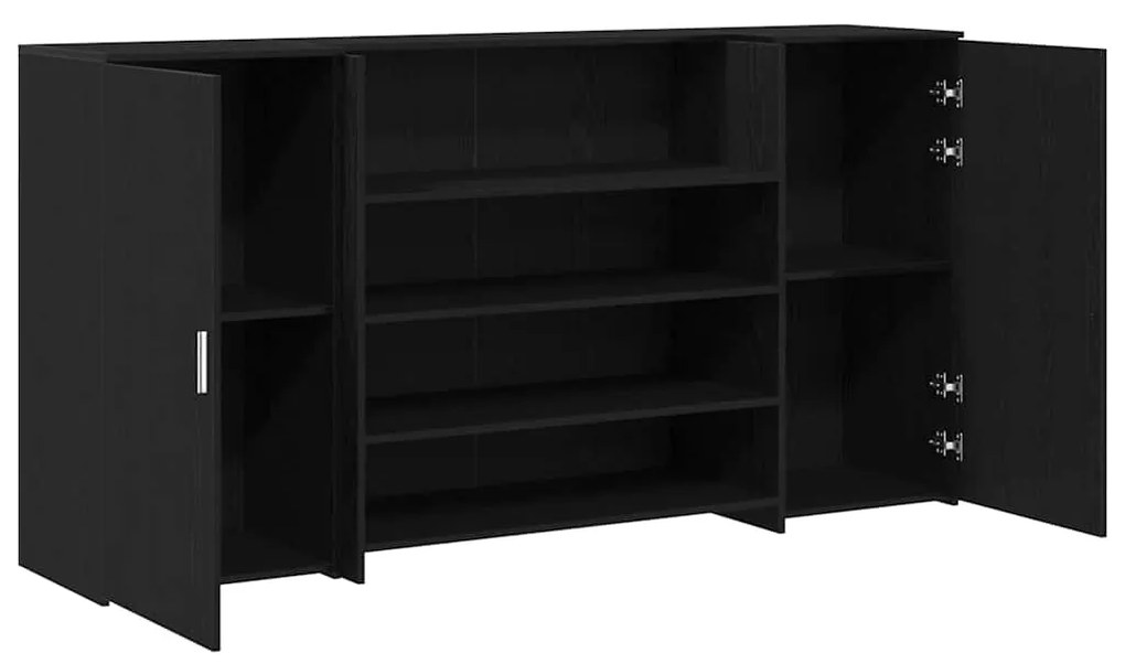 Balcão de recepção 200x50x103,5 cm madeira carvalho preto