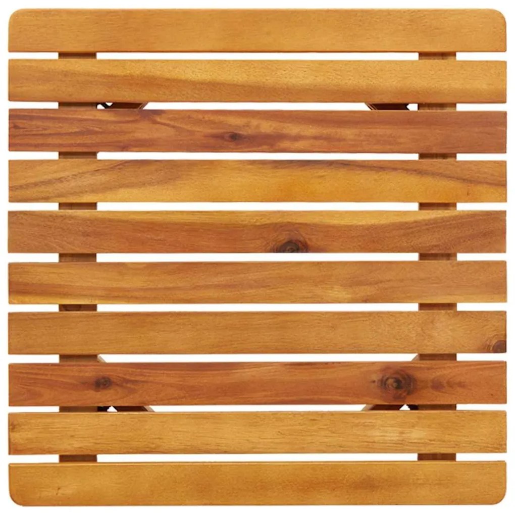 Mesa Lateral 45 x 45 x 40 cm em madeira de acácia sólida