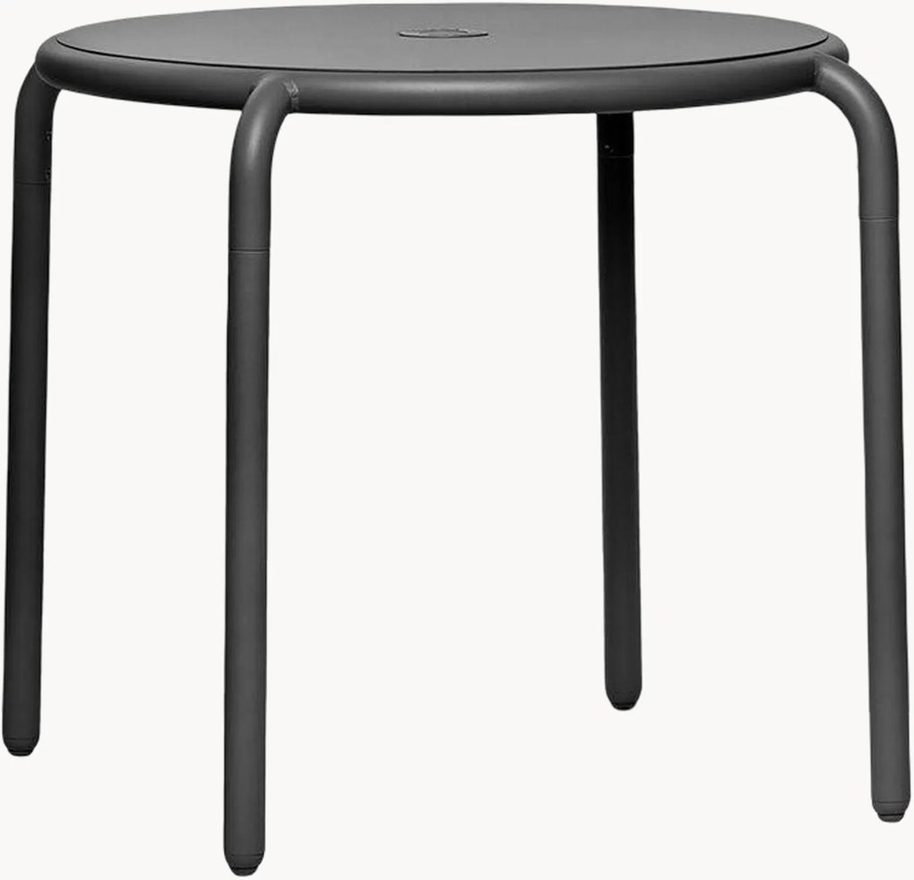 Mesa bistrô redonda de jardim com orifício para guarda-sol Toní, Ø 80 cm