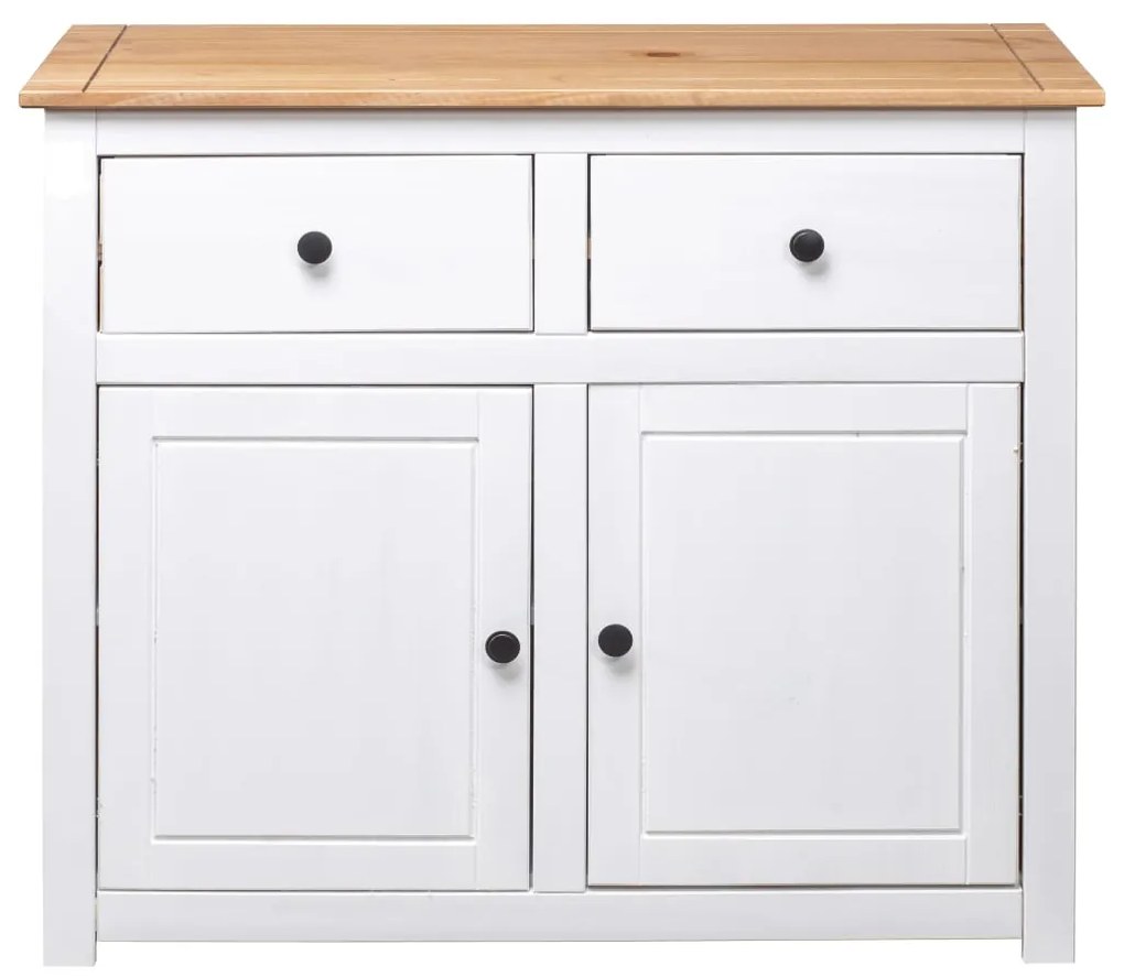 Aparador 93x40x80 cm pinho maciço Panama branco
