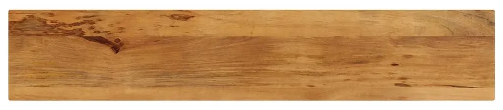 vidaXL Tampo de mesa retangular 140x40x2,5 cm mangueira maciça