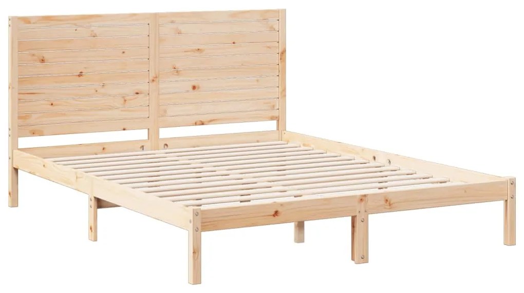 Cama extra longa sem colchão 160x210 cm madeira maciça