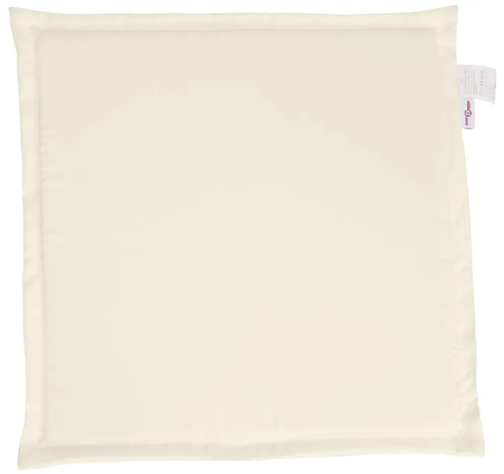 Almofadas de assento de jardim 2 pcs 45x45x2 cm cor creme