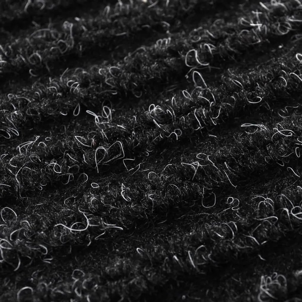 Tapete preto para porta em PVC 90 x 120 cm