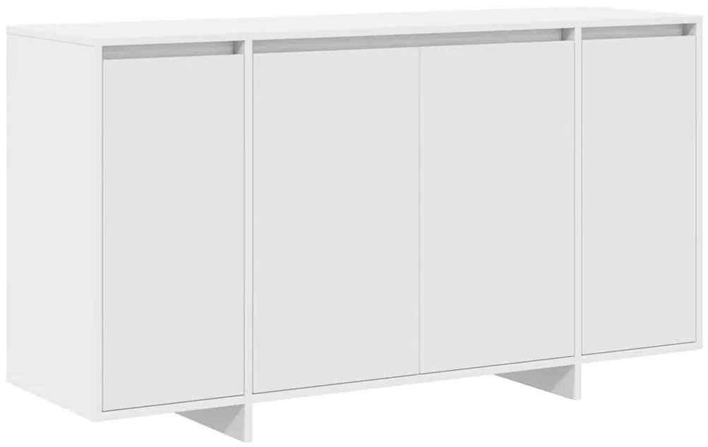 Buffet Branco Branco Madeira 135 x 41 x 75 cm Buffet Branco