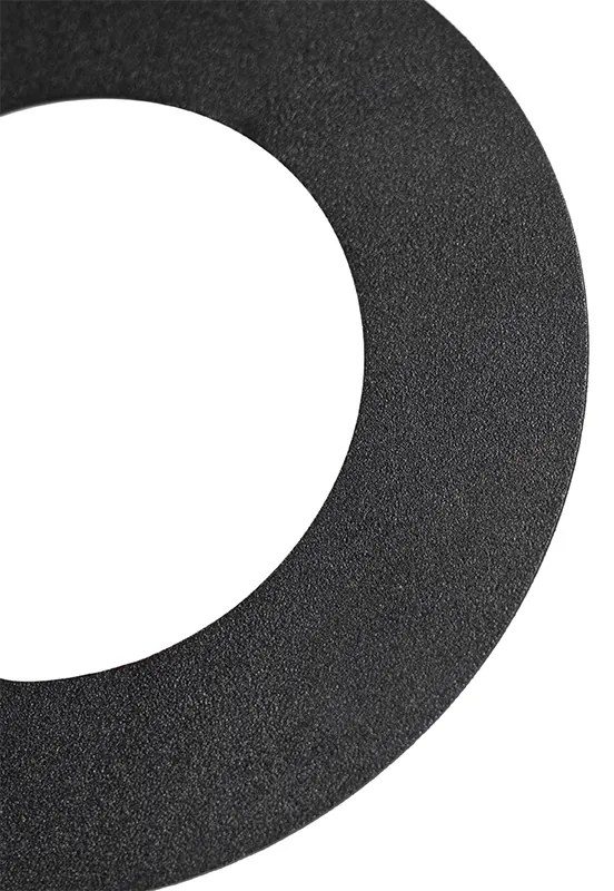 Conjunto de 6 Anéis Espaçadores Pretos para Focos Embutidos 7,5 - 13 cm - Spacer