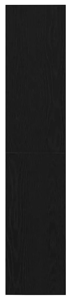 Gabinete de Livro/TV Carvalho Preto 36x30x143 cm