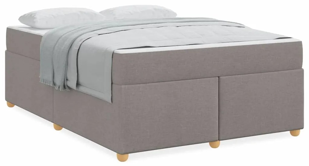Estrutura da Cama Cinzento-acastanhado 160 x 200 cm tecido