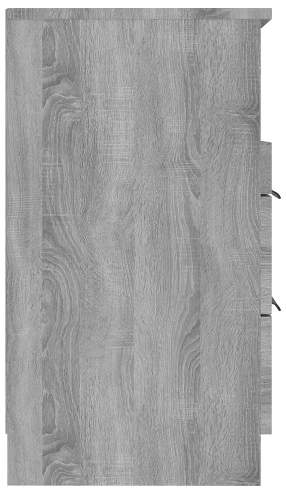 Mesa de cabeceira derivados de madeira cinzento sonoma