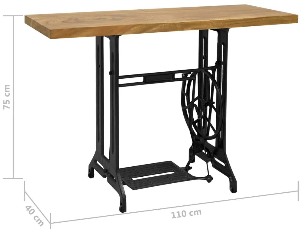 Mesa consola máquina de costura 110x40x75 cm