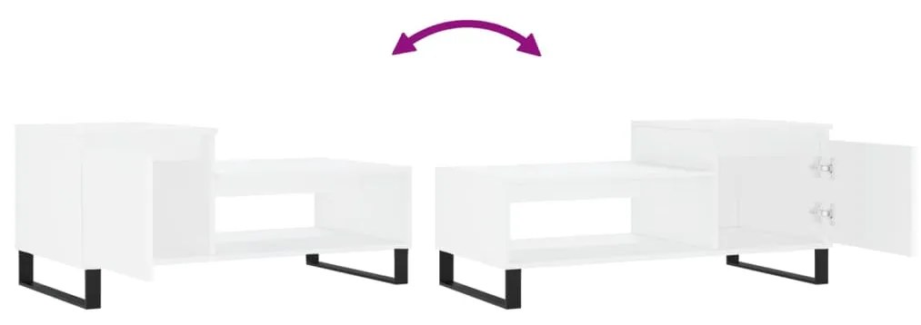 Mesa de centro 100x50x45 cm derivados de madeira branco