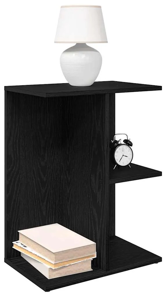 vidaXL Mesas cabeceira 2pcs 46,5x29x61cm deriv. madeira carvalho preto