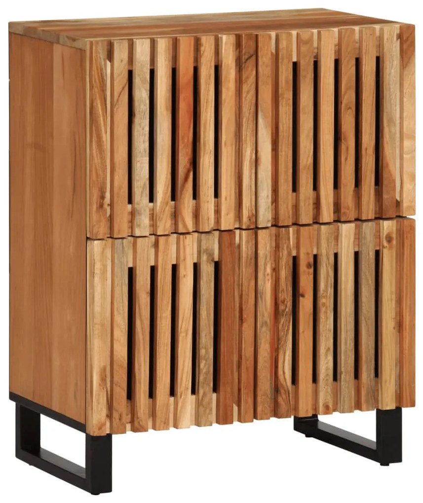 vidaXL Aparador 60x34x75 cm madeira de acácia maciça